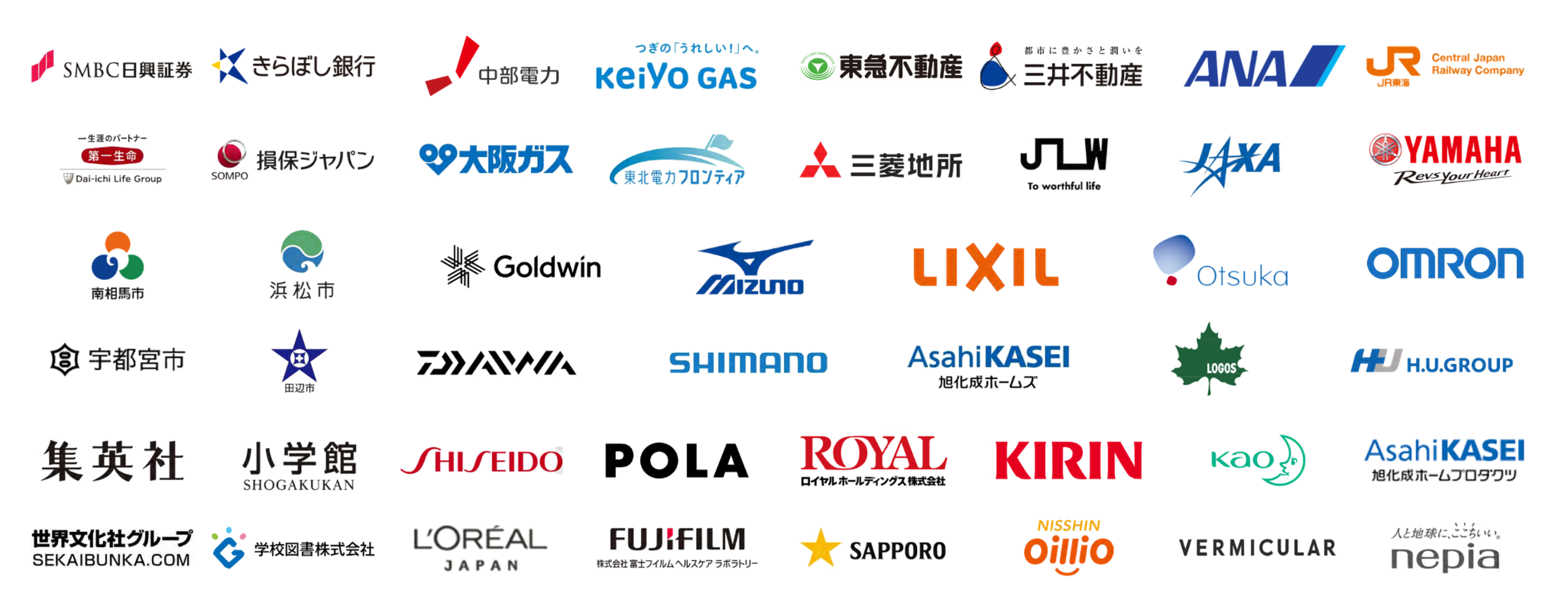 ADDIXのパートナー企業ロゴ一覧